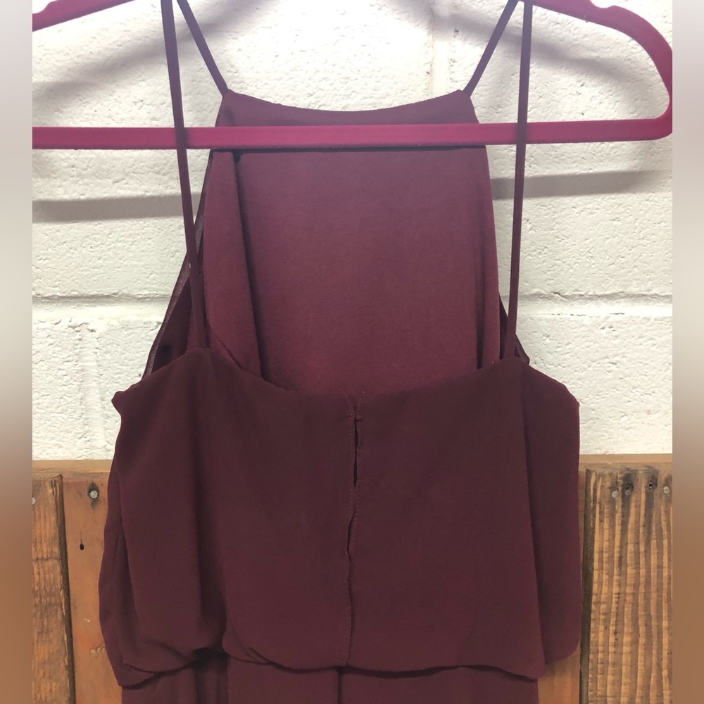 Bill Levkoff size 12 maroon bridesmaids dress - Picture 6 of 9